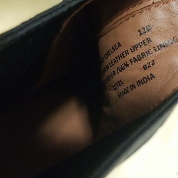 Polo Ralph Lauren Black Leather Oslo Chelsea Boots New without box 12 - Picture 10 of 10